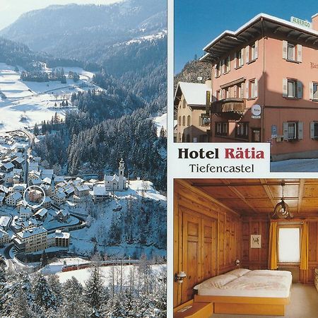 Hotel Raetia Tiefencastel Esterno foto