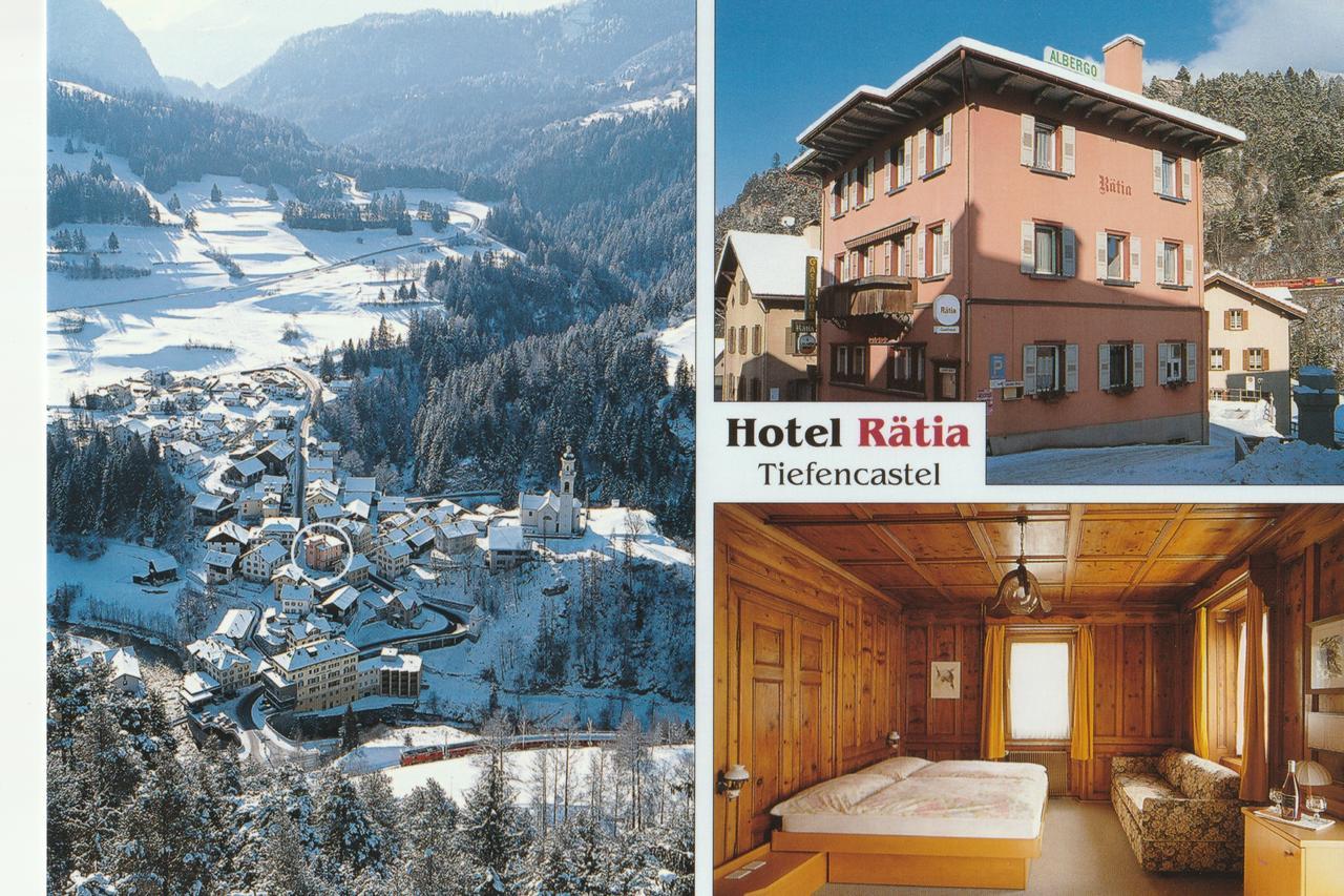 Hotel Raetia Tiefencastel Esterno foto